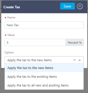 Add-New-Tax-form
