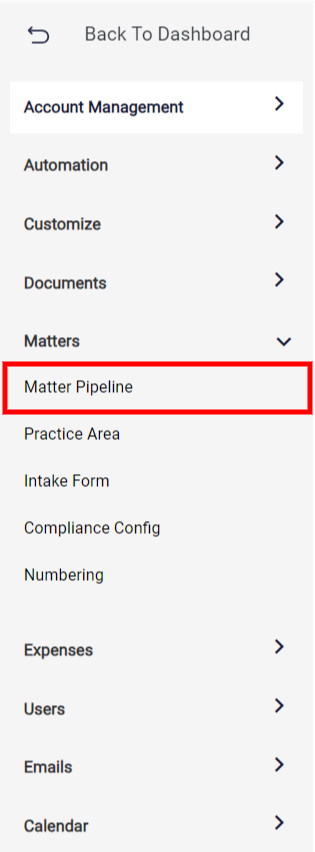 matter pipeline