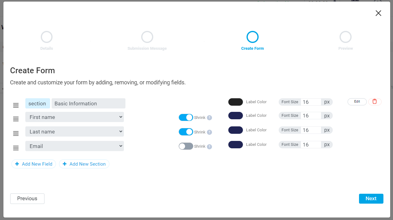 web to lead create form