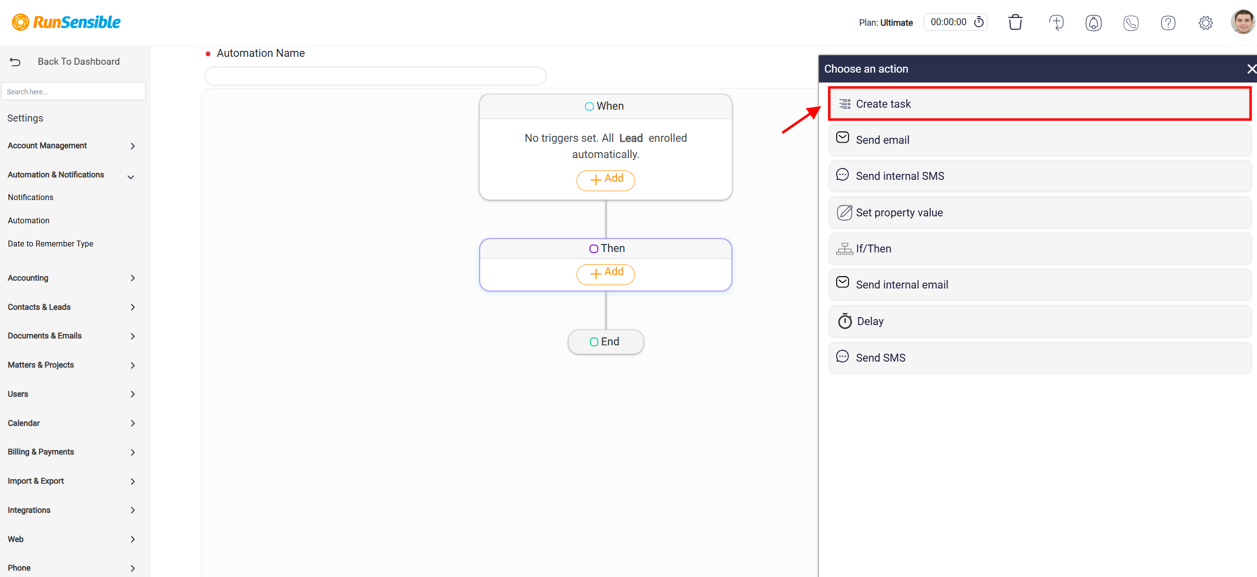 Creating a New Automation