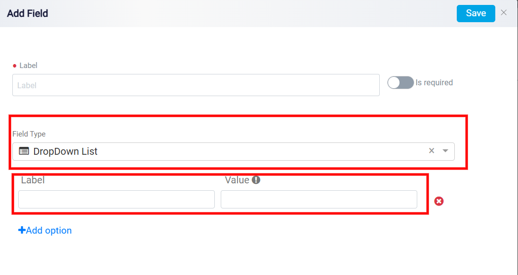 Institutions Custom Fields