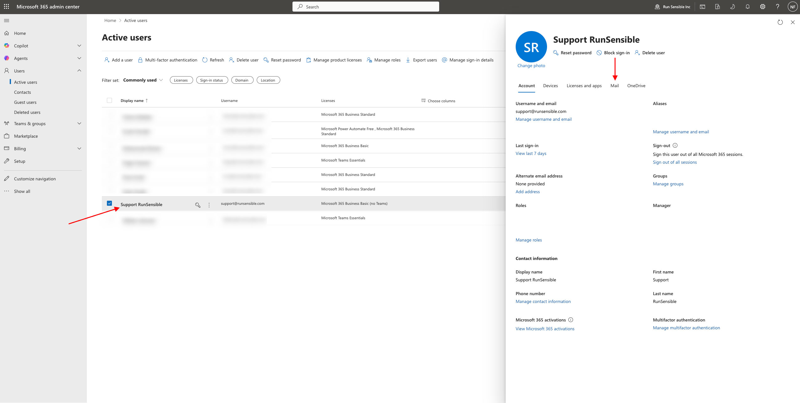 Microsoft 365 Email Setup for Sending and Receiving Emails in RunSensible
